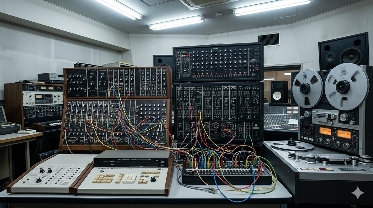 Ibanezエレキギターとアンプ、1980年代フュージョンスタジオ機材